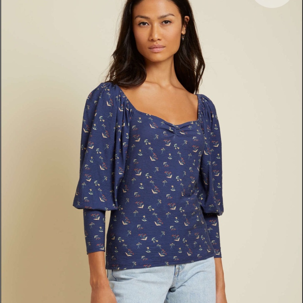 Nation LTD Devyn long sleeve top L